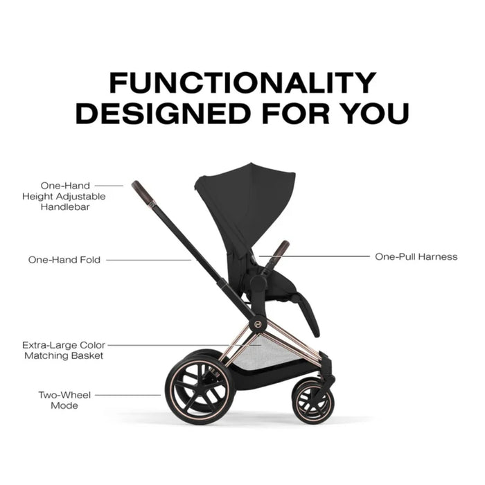 
    Carrinho De Bebê Cybex Priam Comfort Collection Rose Gold / Sepia Black
  