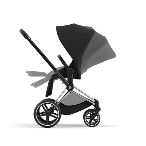 Carrinho De Bebê Cybex Priam 4 Chrome Black/ Sepia Black