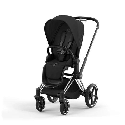 Carrinho De Bebê Cybex Priam 4 Chrome Black/ Sepia Black