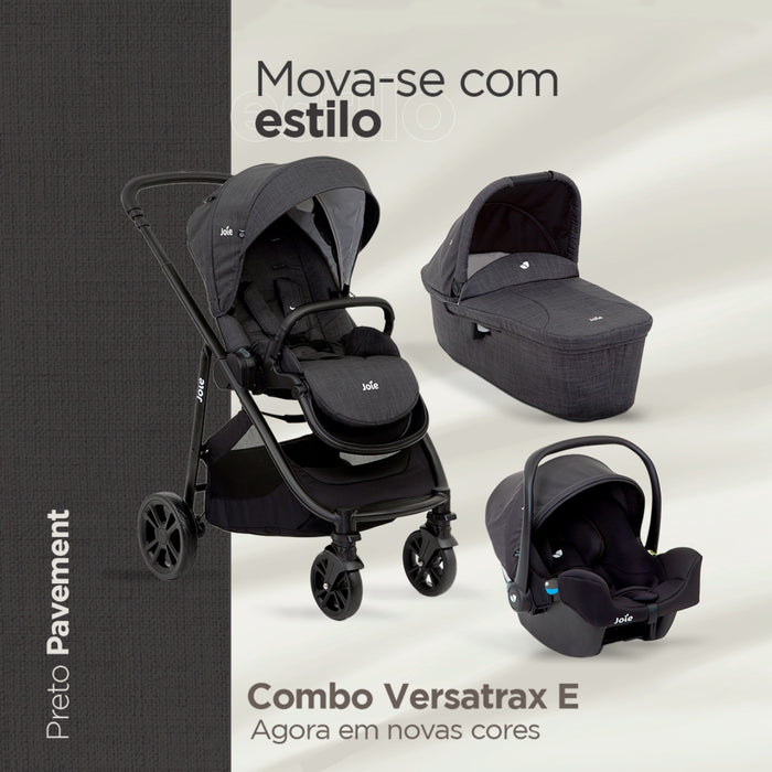 
    Carrinho De Bebê Joie Combo Versatrax E Preto Pavement - Joie Babytunes
  