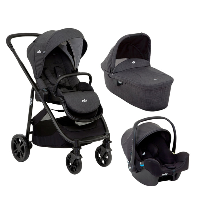 Carrinho De Bebê Joie Combo Versatrax E Preto Pavement