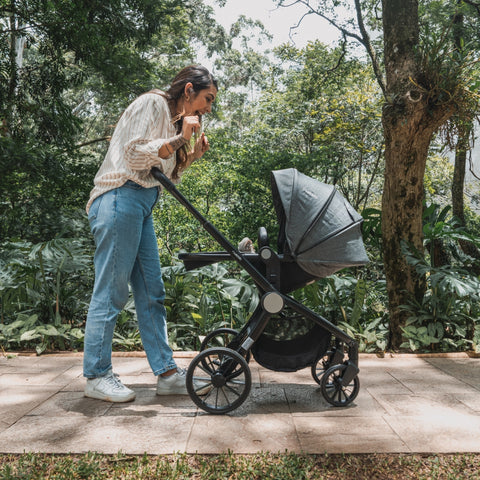 Carrinho De Bebê Kiddo Sunny 3 em 1 Melange Preto