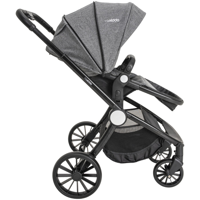 
    Carrinho De Bebê Kiddo Sunny 3 em 1 Melange Grafite - Kiddo Babytunes
  