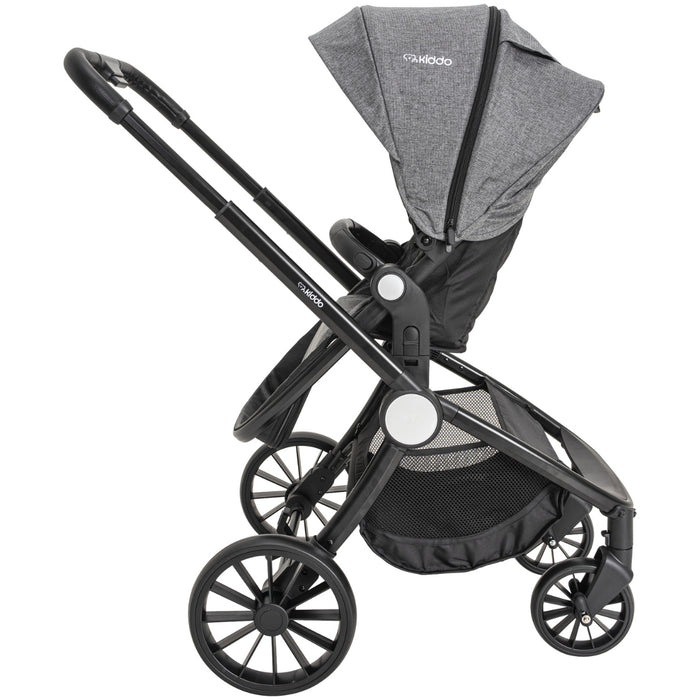 
    Carrinho De Bebê Kiddo Sunny 3 em 1 Melange Grafite - Kiddo Babytunes
  