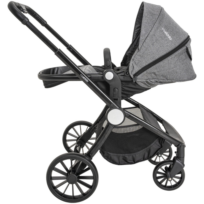 
    Carrinho De Bebê Kiddo Sunny 3 em 1 Melange Grafite - Kiddo Babytunes
  