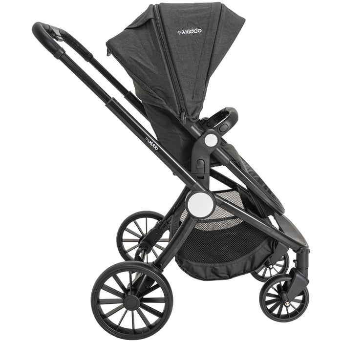 
    Carrinho De Bebê Kiddo Sunny 3 em 1 Melange Preto - Kiddo Babytunes
  