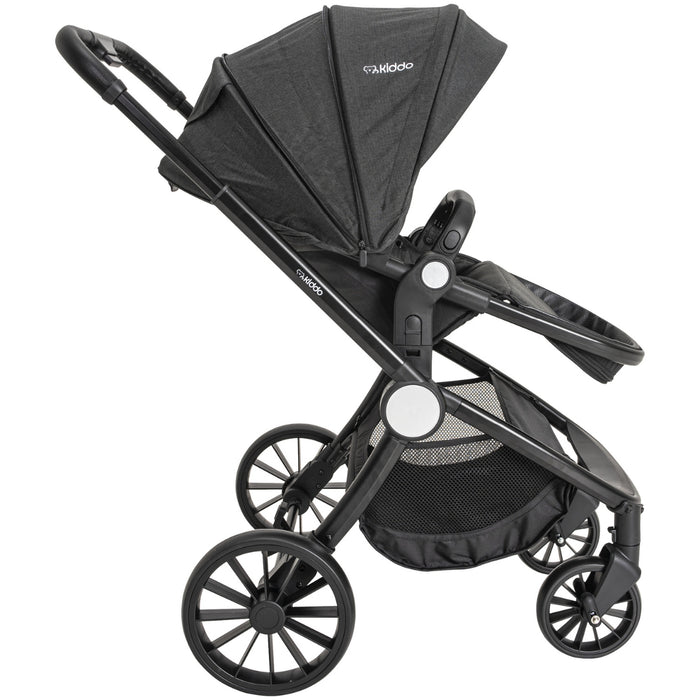 
    Carrinho De Bebê Kiddo Sunny 3 em 1 Melange Preto - Kiddo Babytunes
  