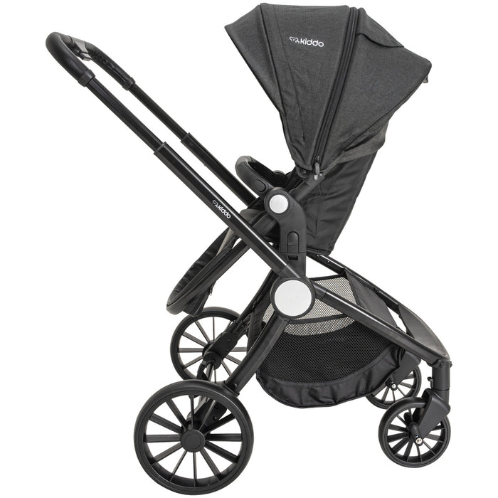 
    Carrinho De Bebê Kiddo Sunny 3 em 1 Melange Preto - Kiddo Babytunes
  