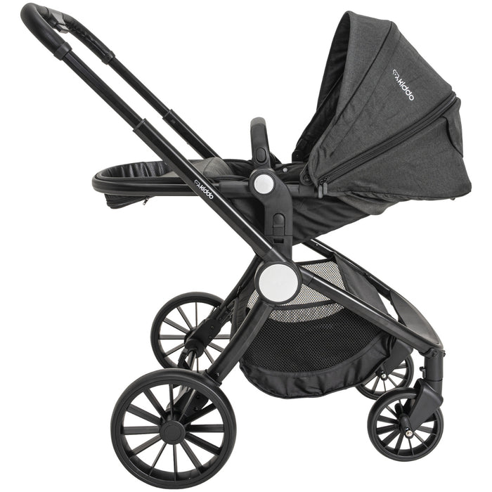 
    Carrinho De Bebê Kiddo Sunny 3 em 1 Melange Preto - Kiddo Babytunes
  