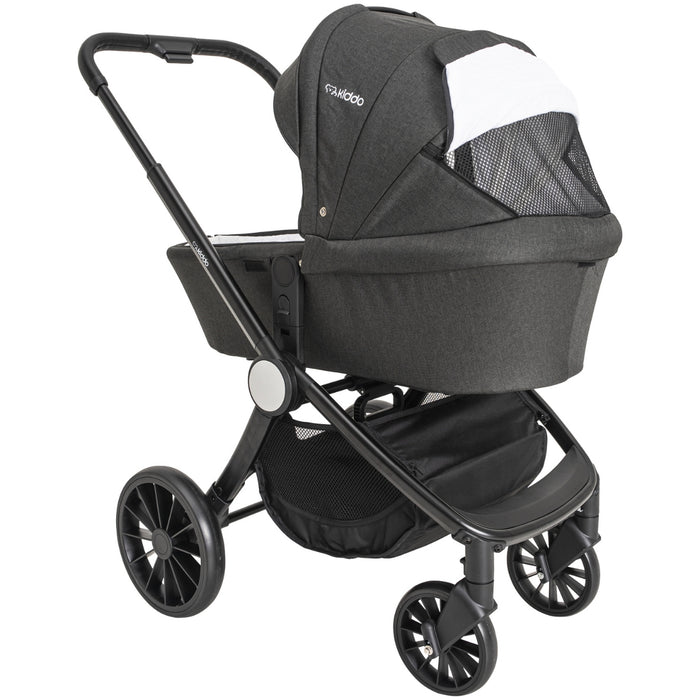 
    Carrinho De Bebê Kiddo Sunny 3 em 1 Melange Preto - Kiddo Babytunes
  