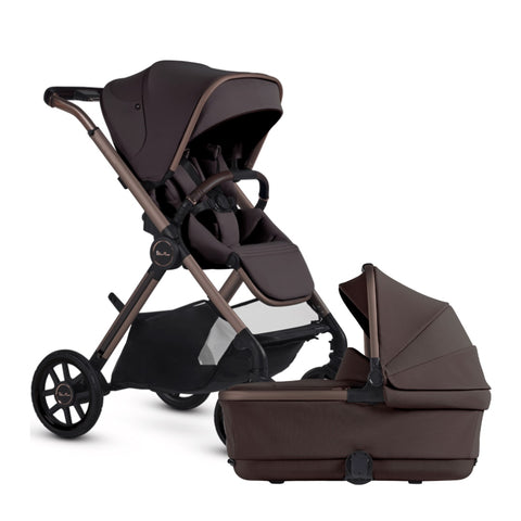 Carrinho De Bebê + Moisés Silver Cross Reef 2 Ganache - BR