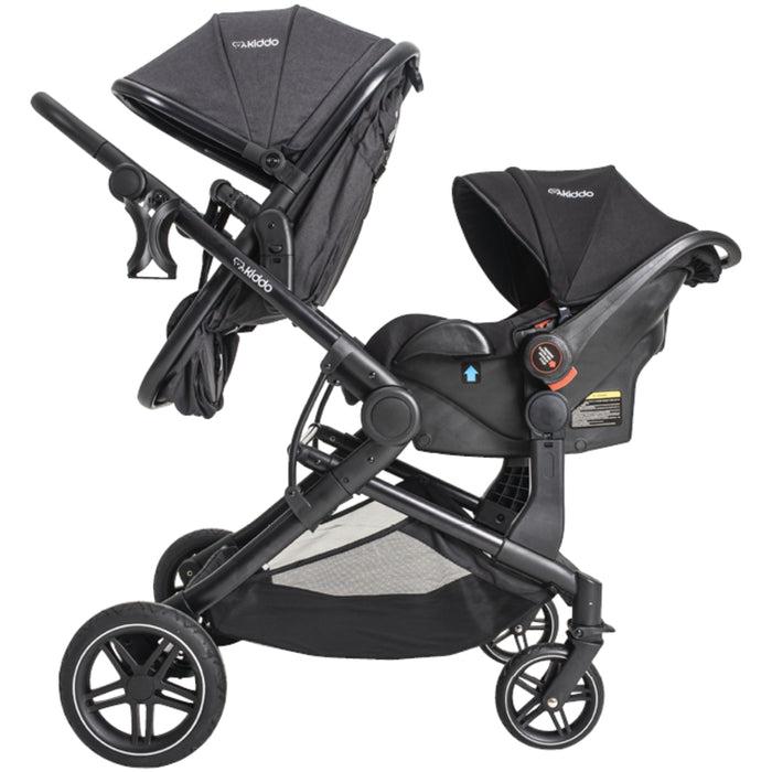 
    Carrinho De Bebê Para Gêmeos Kiddo Pair Melange Grafite - Kiddo Babytunes
  