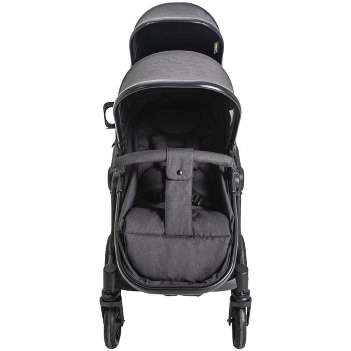 
    Carrinho De Bebê Para Gêmeos Kiddo Pair Melange Grafite - Kiddo Babytunes
  