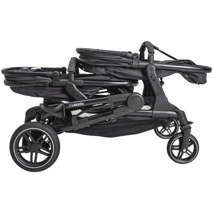 
    Carrinho De Bebê Para Gêmeos Kiddo Pair Melange Grafite - Kiddo Babytunes
  
