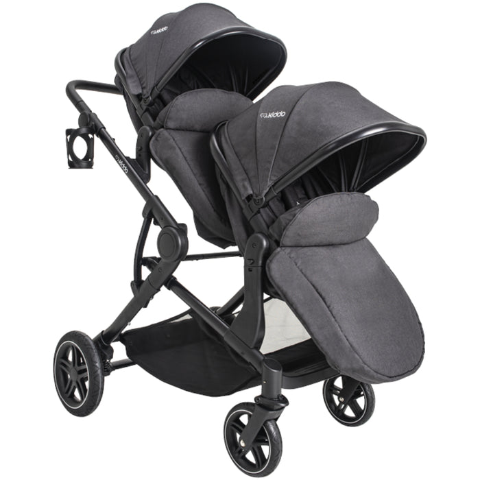 
    Carrinho De Bebê Para Gêmeos Kiddo Pair Melange Grafite - Kiddo Babytunes
  