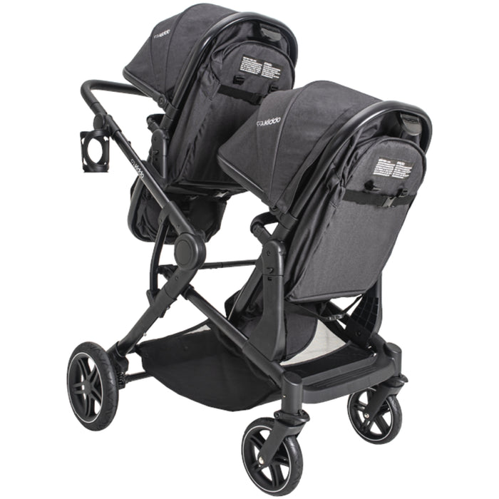 
    Carrinho De Bebê Para Gêmeos Kiddo Pair Melange Grafite - Kiddo Babytunes
  