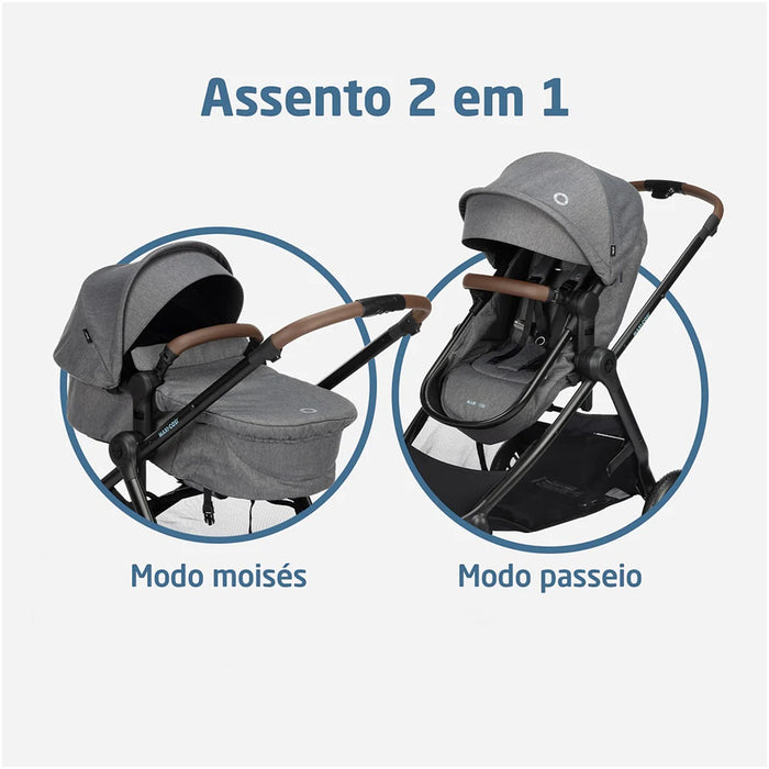 
    Carrinho Travel System Maxi-Cosi Anna³ Trio Select Grey - Maxi-Cosi Babytunes
  