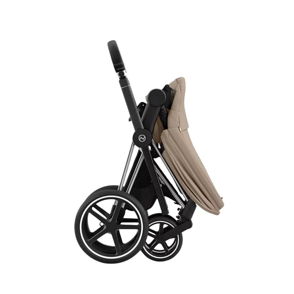carrinho cybex priam Carrinho de Bebê Cybex Priam 4 Chrome Black Cozy Beige – Babytunes