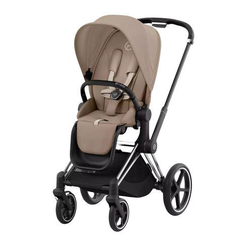 Carrinho de Bebê Cybex Priam 4 Chrome Black Cozy Beige - Cybex Babytunes