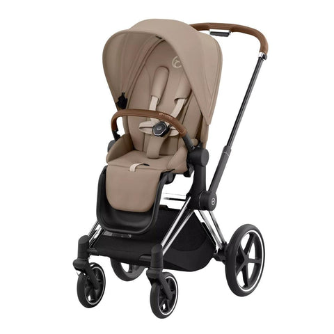 Carrinho de Bebê Cybex Priam 4 Chrome Brown Cozy Beige - Cybex Babytunes