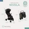 Carrinho de Bebê Infanti Nivola Preto Solar