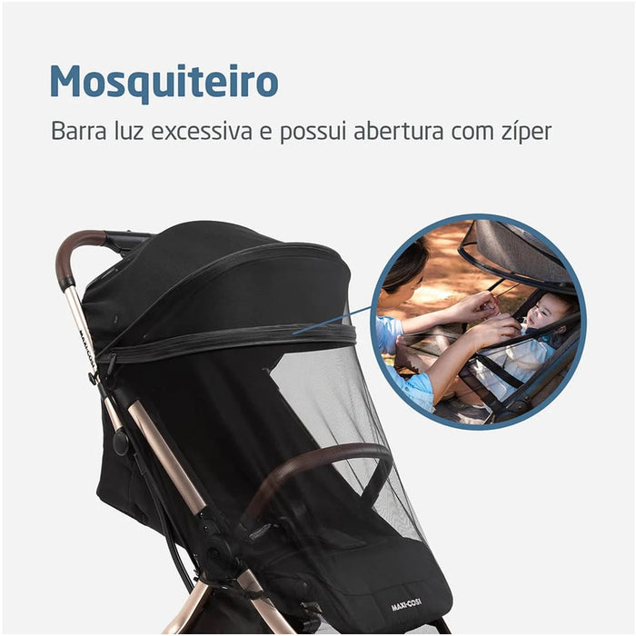 
    Carrinho de Bebê Maxi-Cosi Travel Sistem Eva³ Trio Essential Black Champagne - Maxi-Cosi Babytunes
  