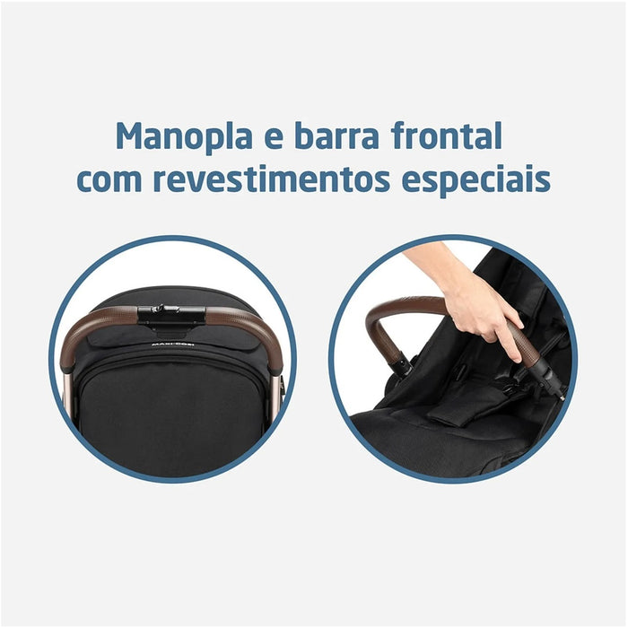 
    Carrinho de Bebê Maxi-Cosi Travel Sistem Eva³ Trio Essential Black Champagne - Maxi-Cosi Babytunes
  