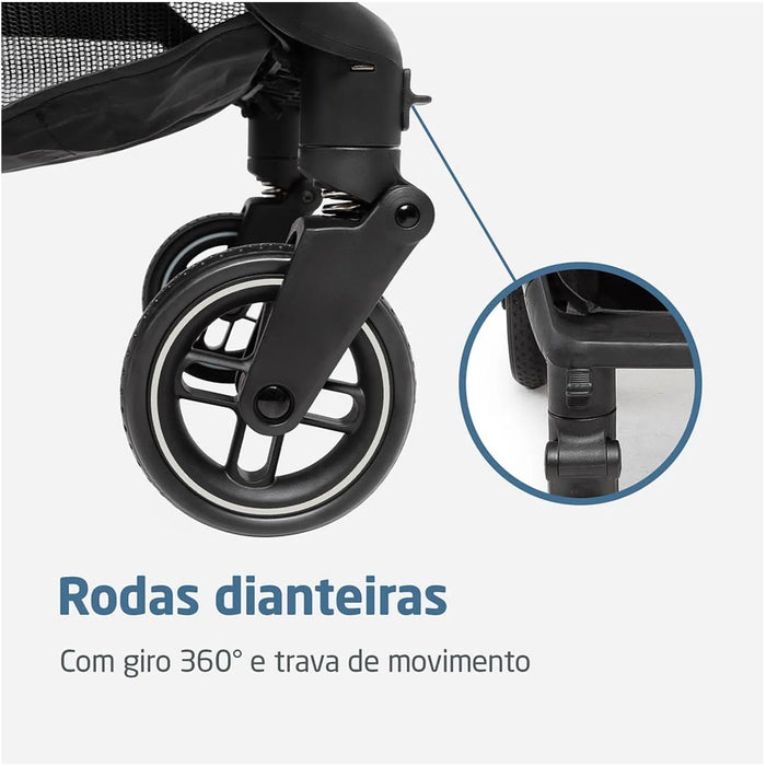 
    Carrinho de Bebê Maxi-Cosi Travel Sistem Eva³ Trio Essential Black Champagne - Maxi-Cosi Babytunes
  