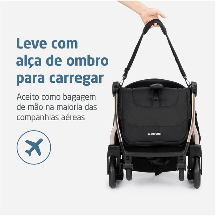 
    Carrinho de Bebê Maxi-Cosi Travel Sistem Eva³ Trio Essential Black Champagne - Maxi-Cosi Babytunes
  