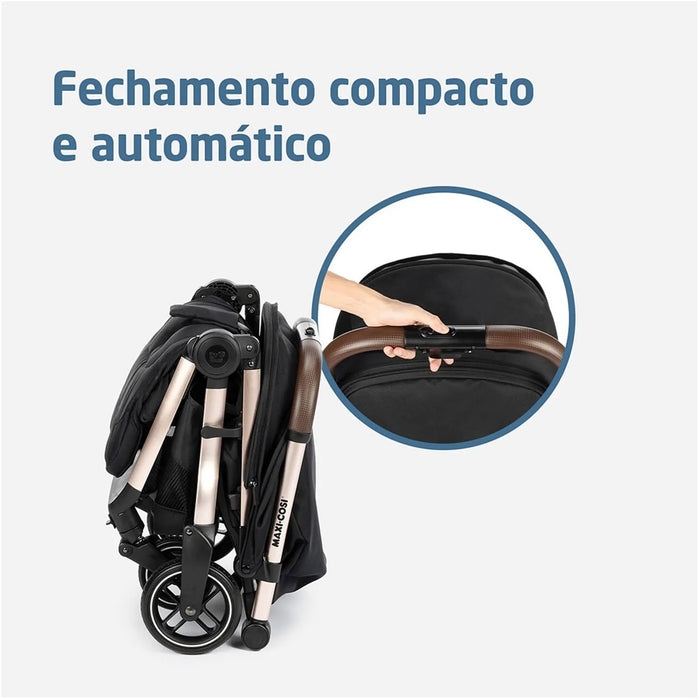 
    Carrinho de Bebê Maxi-Cosi Travel Sistem Eva³ Trio Essential Black Champagne - Maxi-Cosi Babytunes
  