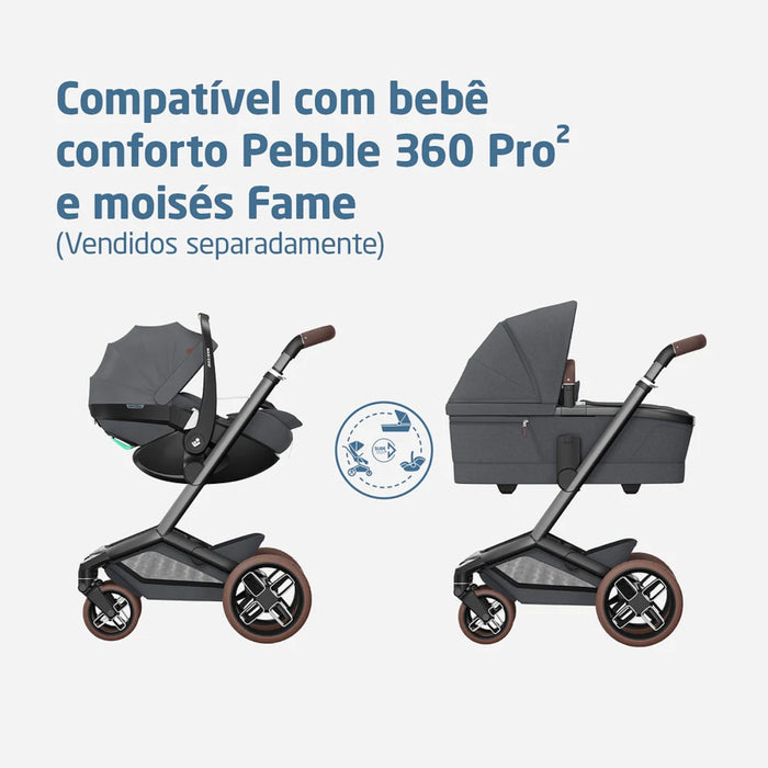 
    Carrinho de Bebê Maxi-Cosi Fame Twillic Graphite - Maxi-Cosi Babytunes
  