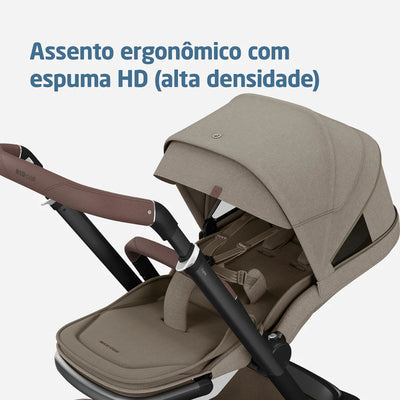Carrinho de Bebê Maxi-Cosi Fame Twillic Truffle - Conforto  de  primeira  classe