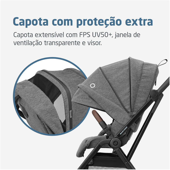 
    Carrinho de Bebê Maxi-Cosi Leona² Select Grey - Maxi-Cosi Babytunes
  