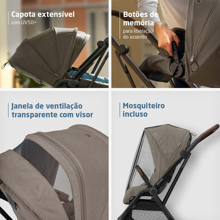 
    Carrinho de Bebê Maxi-Cosi Leona² TS Trio Twillic Truffle
  