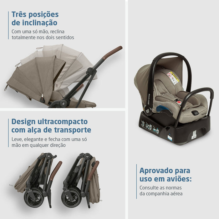 
    Carrinho de Bebê Maxi-Cosi Leona² TS Trio Twillic Truffle
  