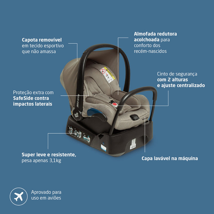 
    Carrinho de Bebê Maxi-Cosi Leona² TS Trio Twillic Truffle
  