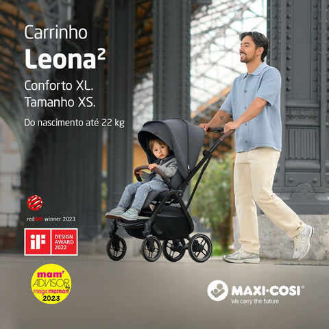Carrinho de Bebê Maxi-Cosi Leona² Twillic Graphite
