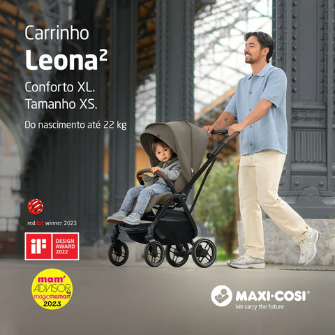 Carrinho de Bebê Maxi-Cosi Leona² Twillic Truffle