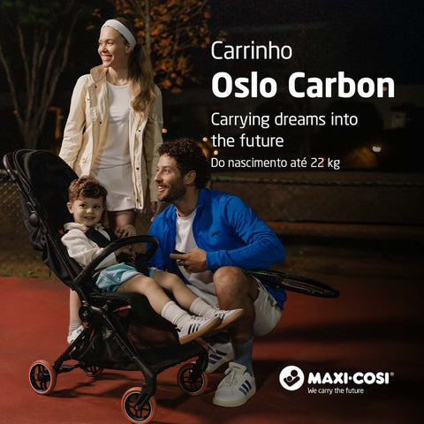 Carrinho de Bebê Maxi-Cosi Oslo Carbon Essential Black Sport