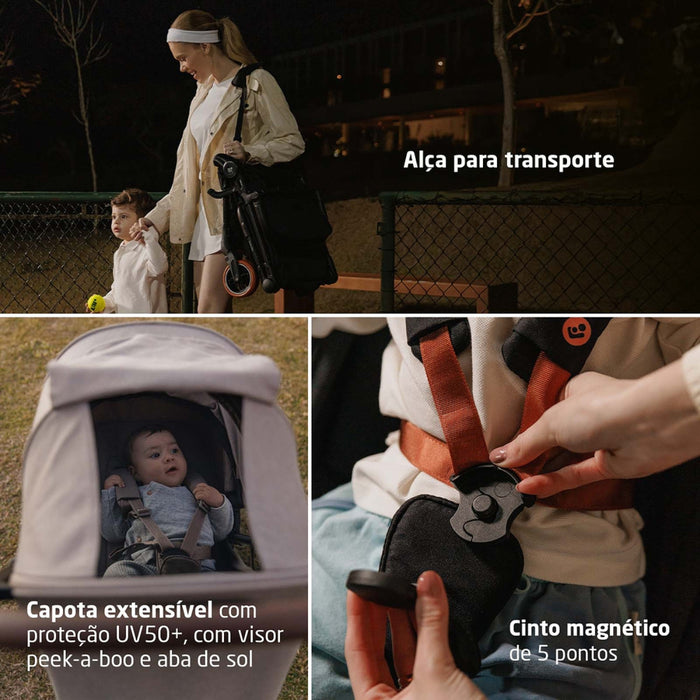 
    Carrinho de Bebê Maxi-Cosi Oslo Carbon Essential Black Sport
  