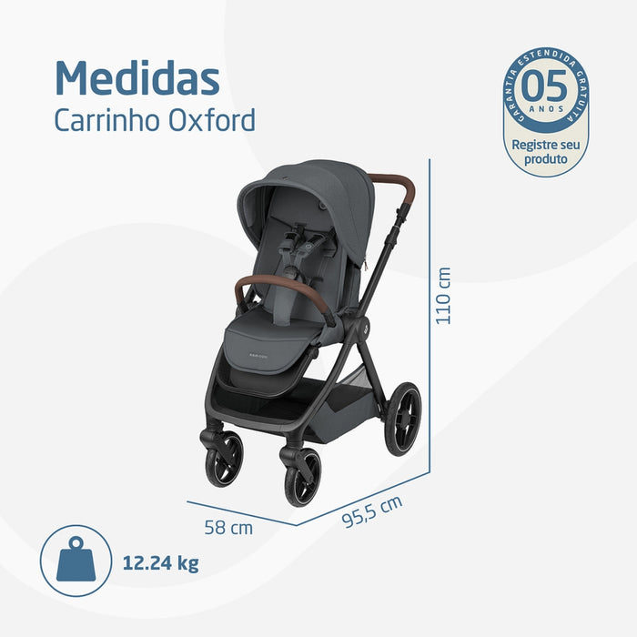 
    Carrinho de Bebê Maxi-Cosi Oxford Twillic Graphite
  