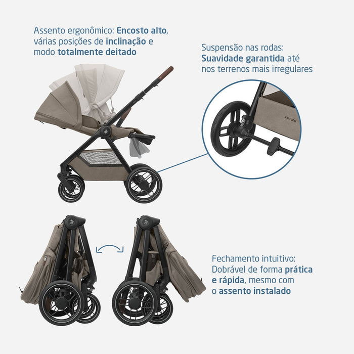 
    Carrinho de Bebê Maxi-Cosi Oxford Twillic Truffle
  