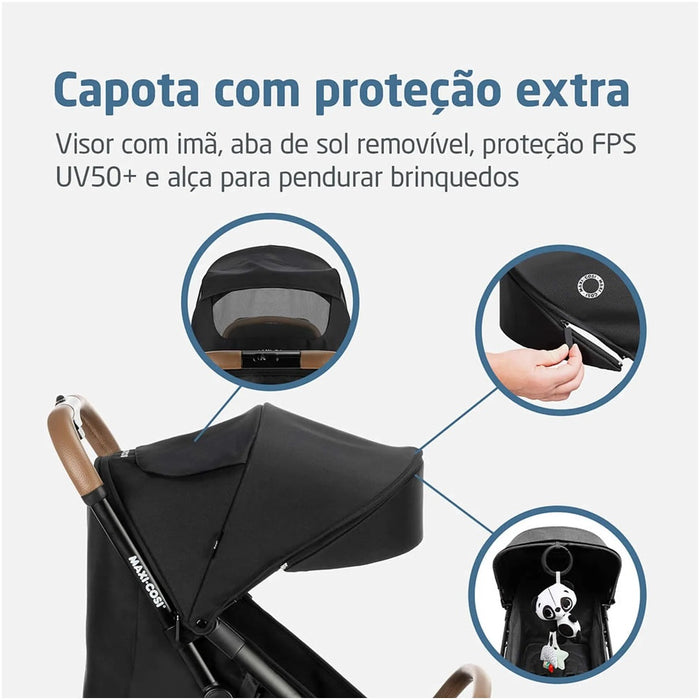
    Carrinho de Bebê Maxi-Cosi Travel Sistem Eva³ Trio Essential Black - Maxi-Cosi Babytunes
  
