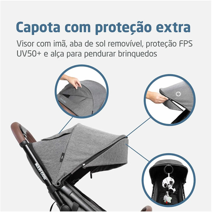 
    Carrinho de Bebê Maxi-Cosi Travel Sistem Eva³ Trio Select Grey - Maxi-Cosi Babytunes
  