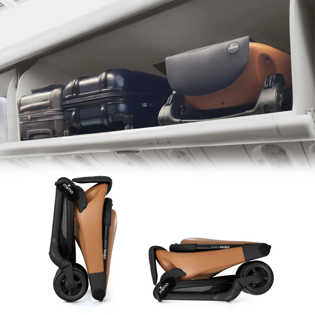 Carrinho de Bebê Mima Miro Mocha Cream