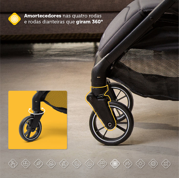 
    Carrinho de Bebê Safety 1st Spark Plus Black Graphite - Safety 1St Babytunes
  