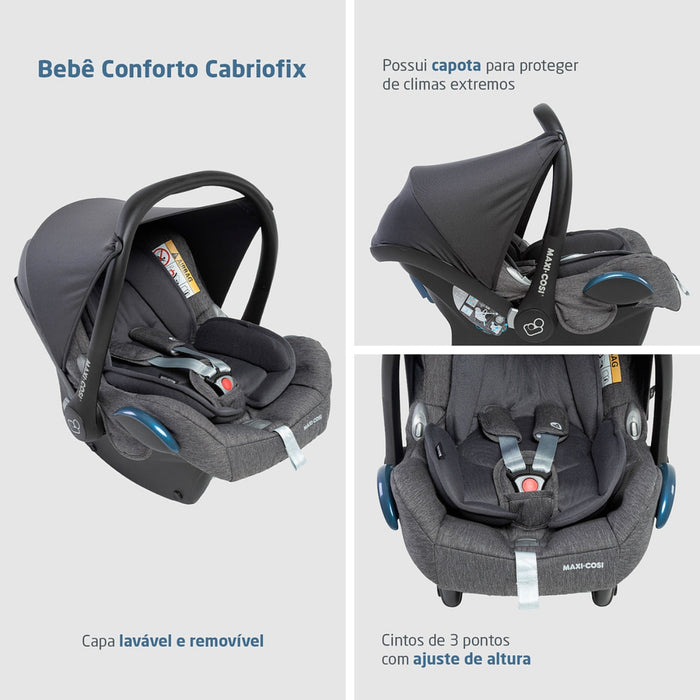 
    Carrinho de Bebê Travel System Maxi-Cosi Anna³ Trio Cabriofix Select Grey
  