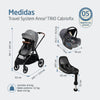 Carrinho de Bebê Travel System Maxi-Cosi Anna³ Trio Cabriofix Select Grey