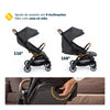 Carrinho de Bebê Travel System Safety 1st Spark Plus Trio Isofix Black Graphite