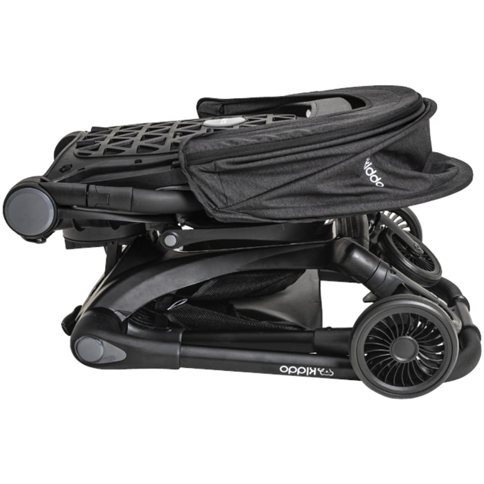 
    Carrinho de Bebê com Moisés Kiddo Savvy 360º Melange Preto - Kiddo Babytunes
  